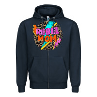 Navy rebel mom Zipper Hoodie - Zillion Design Studio