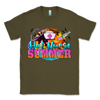 Army Green hot nurse summer Classic Tee - BarkalooDesign