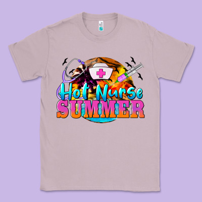 Hot Nurse Summer Classic Tee Designed By Barkaloodesign