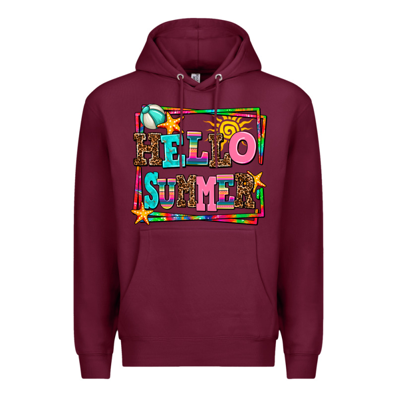 Hello Summer Premium Hoodie by AdoDesignShop | Teevron