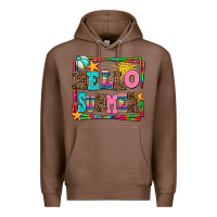 Chestnut hello summer Premium Hoodie - AdoDesignShop