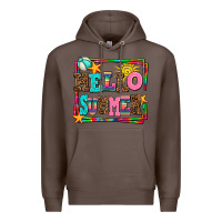 Coffee hello summer Premium Hoodie - AdoDesignShop