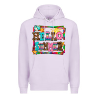 Lilac hello summer Premium Hoodie - AdoDesignShop