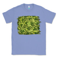 Colony Blue st patrick's day shamrock leopard background Classic Tee - RanaPortraitStore