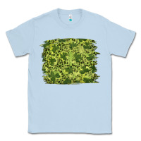 Dusty Blue st patrick's day shamrock leopard background Classic Tee - RanaPortraitStore
