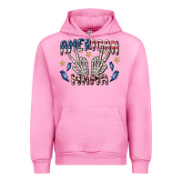 Fuchsia Pink american mama Urban Hoodie - MaliasSmallBusiness
