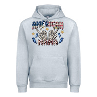 Heather Grey american mama Urban Hoodie - MaliasSmallBusiness