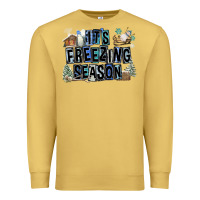 Antique Gold It's Freezing Season Premium Sweatshirt - FaDigitalArtStudio