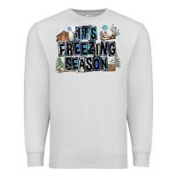 Dove Grey It's Freezing Season Premium Sweatshirt - FaDigitalArtStudio
