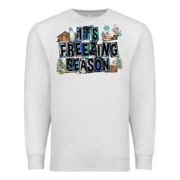 Oatmeal Heather It's Freezing Season Premium Sweatshirt - FaDigitalArtStudio