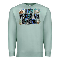 Seafoam It's Freezing Season Premium Sweatshirt - FaDigitalArtStudio