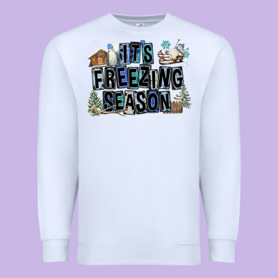It's Freezing Season Premium Sweatshirt Designed By Fadigitalartstudio
