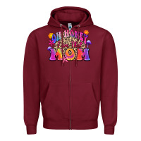 Burgundy oh honey i am that mom Zipper Hoodie - Zillion Design Studio