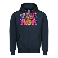 Navy oh honey i am that mom Zipper Hoodie - Zillion Design Studio
