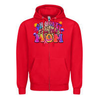 Red oh honey i am that mom Zipper Hoodie - Zillion Design Studio