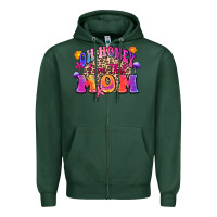 Sports Green oh honey i am that mom Zipper Hoodie - Zillion Design Studio