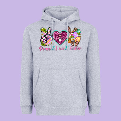Peace Love Easter Heavyweight Hoodie Designed By Neo Western