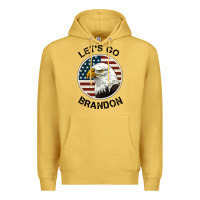 Antique Gold Lets Go Brandon American Bald Eagle Premium Hoodie - Jasminsmagicworld