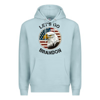 Blue Mist Lets Go Brandon American Bald Eagle Premium Hoodie - Jasminsmagicworld