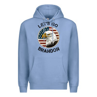 Colony Blue Lets Go Brandon American Bald Eagle Premium Hoodie - Jasminsmagicworld