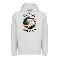 Dove Grey Lets Go Brandon American Bald Eagle Premium Hoodie - Jasminsmagicworld