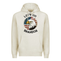 Oatmeal Heather Lets Go Brandon American Bald Eagle Premium Hoodie - Jasminsmagicworld