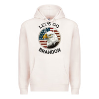 Pale Pink Lets Go Brandon American Bald Eagle Premium Hoodie - Jasminsmagicworld