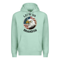 Seafoam Lets Go Brandon American Bald Eagle Premium Hoodie - Jasminsmagicworld