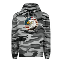 Slate Camo Lets Go Brandon American Bald Eagle Premium Hoodie - Jasminsmagicworld