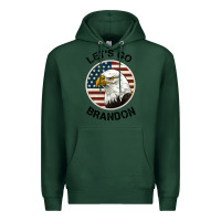 Sports Green Lets Go Brandon American Bald Eagle Premium Hoodie - Jasminsmagicworld