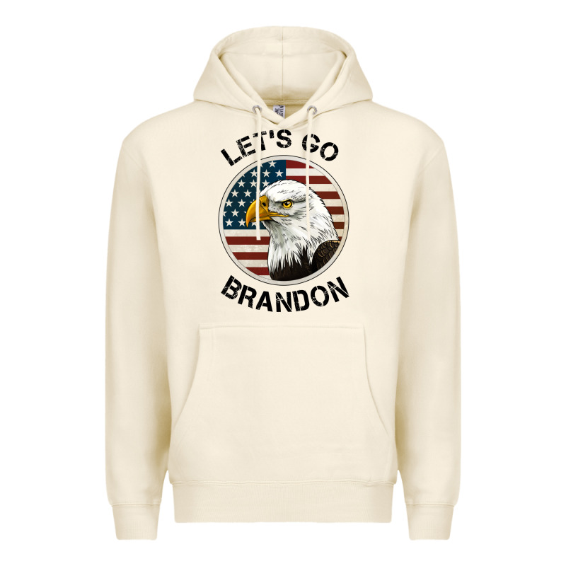 Lets Go Brandon American Bald Eagle Premium Hoodie by Jasminsmagicworld | Teevron