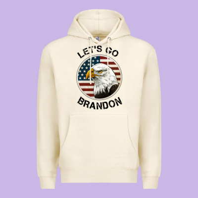 Lets Go Brandon American Bald Eagle Premium Hoodie Designed By Jasminsmagicworld