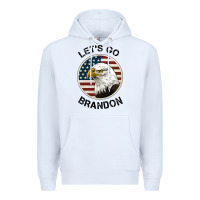White Lets Go Brandon American Bald Eagle Premium Hoodie - Jasminsmagicworld