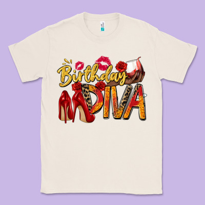 Birthday Diva Classic Tee Designed By Zillion Design Studio