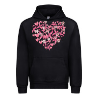 Black breast cancer awareness heart Urban Hoodie - MaliasSmallBusiness