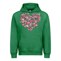 Emerald breast cancer awareness heart Urban Hoodie - MaliasSmallBusiness