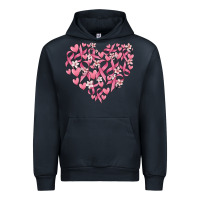 Navy breast cancer awareness heart Urban Hoodie - MaliasSmallBusiness