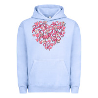 Pigment Grape Ice breast cancer awareness heart Urban Hoodie - MaliasSmallBusiness