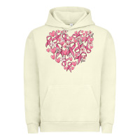 Pigment Pistachio breast cancer awareness heart Urban Hoodie - MaliasSmallBusiness