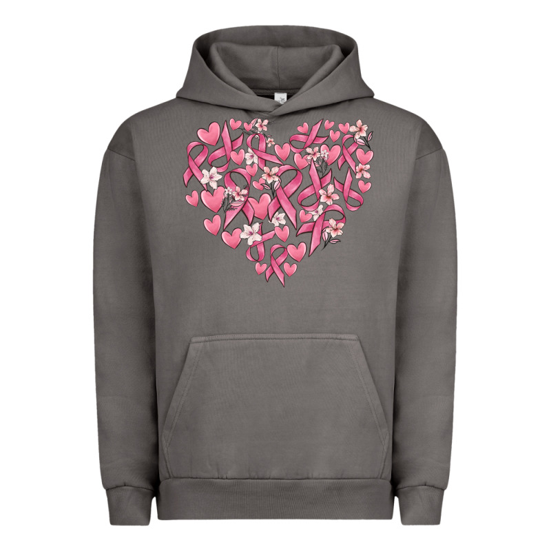 Breast Cancer Awareness Heart Urban Hoodie by MaliasSmallBusiness | Teevron