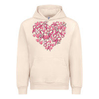 Sandshell breast cancer awareness heart Urban Hoodie - MaliasSmallBusiness