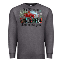 Charcoal Heather It's The Most Wonderful Time Of The Year Premium Sweatshirt - FaDigitalArtStudio