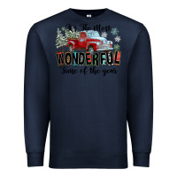 Navy It's The Most Wonderful Time Of The Year Premium Sweatshirt - FaDigitalArtStudio