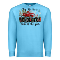 Ocean Blue It's The Most Wonderful Time Of The Year Premium Sweatshirt - FaDigitalArtStudio