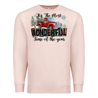 Pale Pink It's The Most Wonderful Time Of The Year Premium Sweatshirt - FaDigitalArtStudio