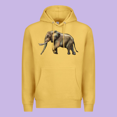 Elephant Premium Hoodie Designed By Lillyallendesigns