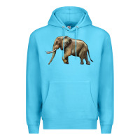 Ocean Blue Elephant Premium Hoodie - LillyAllenDesigns