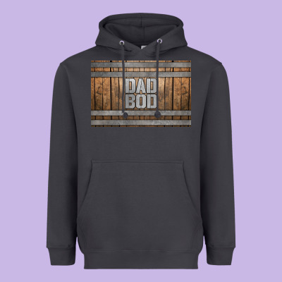 Dad Bod Whiskey Barrel Skinny Metal Can Holder Heavyweight Hoodie Designed By Hra Design Shop
