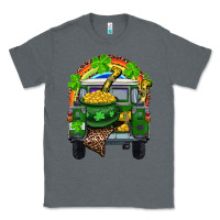 Charcoal Heather St Patrick's Day Truck With Pot Of Gold Horseshoe And Rainbow Classic Tee - RanaPortraitStore
