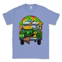 Colony Blue St Patrick's Day Truck With Pot Of Gold Horseshoe And Rainbow Classic Tee - RanaPortraitStore